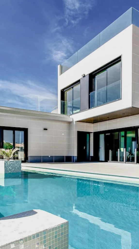 Modern house with pool